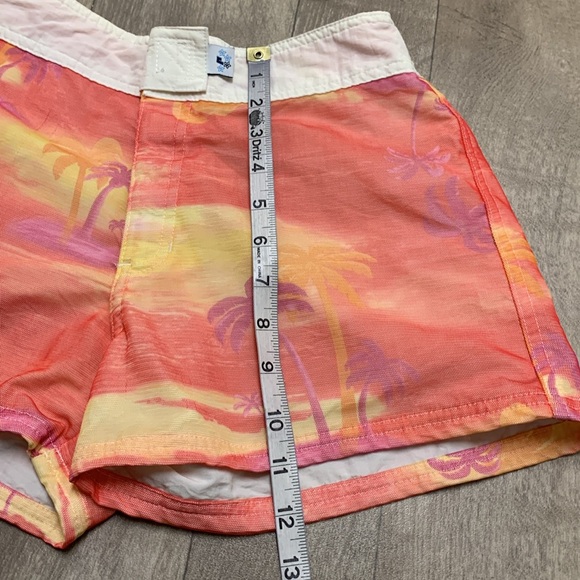 Womens Vintage Jimmy’Z Beach Palm Trees Lined Swim Surf Shorts‎ - Picture 3 of 8
